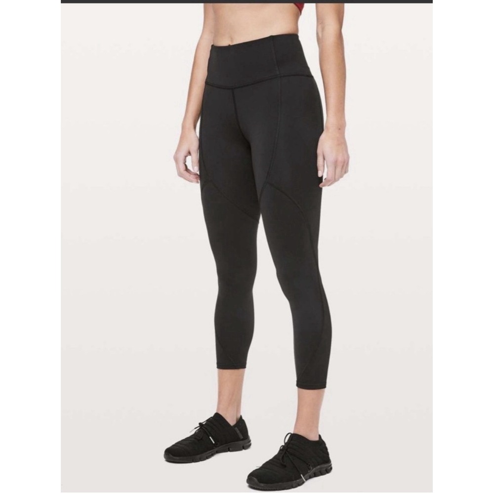 Lululemon To The Beat Tight Leggings  24" Black  sz 4 Everlux